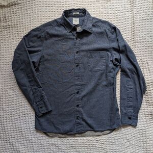 MiUSA Mechanic Shirt in blue/grey canvas sz 40